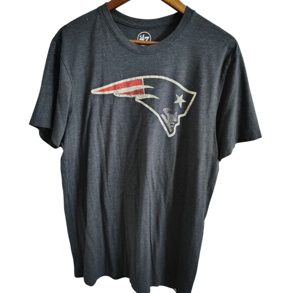Patriots T Shirt Gray Mens Size Large - Picture 2 of 4